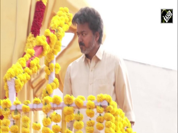 Tamil Nadu CM Joseph Vijay pays floral tributes to Pasumpon Muthuramalinga Thevar on 119th Jayanthi