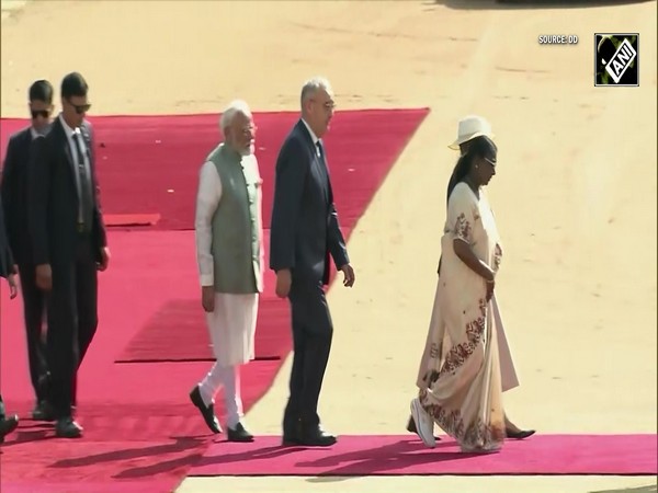 Swiss Prez Parmelin gets Ceremonial Welcome at Rashtrapati Bhavan on his maiden state visit to India