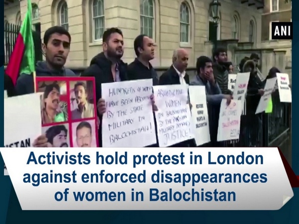 Activists hold protest in London against enforced disappearances of women in Balochistan