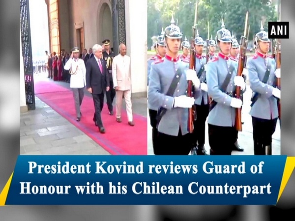 President Kovind reviews Guard of Honour with his Chilean Counterpart