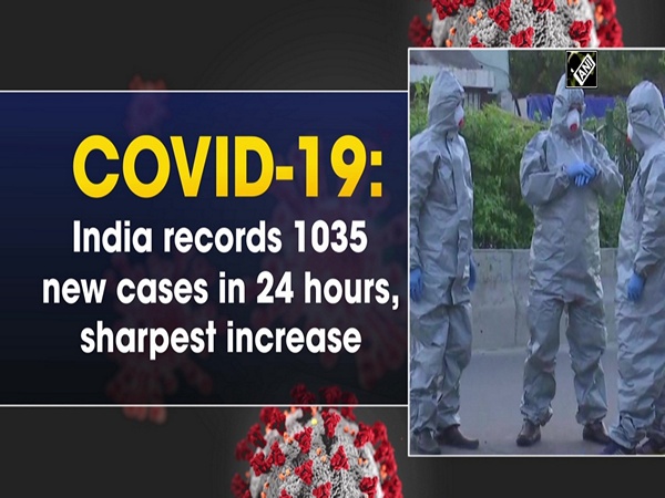 COVID-19: India records 1035 new cases in 24 hours, sharpest increase