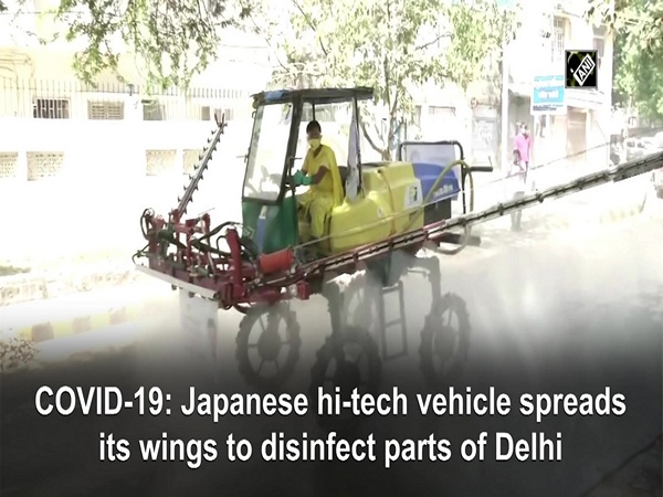 COVID-19: Japanese hi-tech vehicle spreads its wings to disinfect parts of Delhi