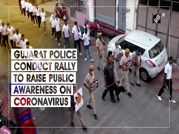 Gujarat Police conduct march to raise public awareness on coronavirus