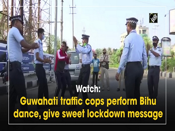 Watch: Guwahati traffic cops perform Bihu dance, give sweet lockdown message