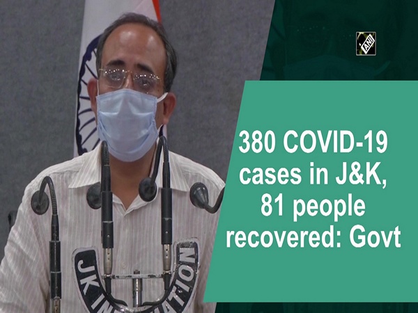 380 COVID-19 cases in JandK, 81 people recovered: Govt
