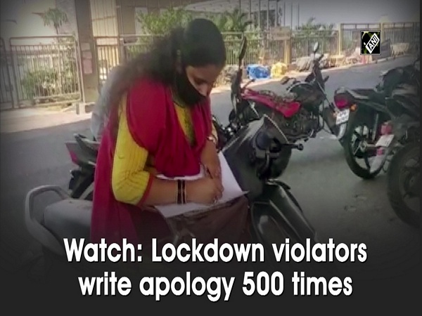Watch: Lockdown violators write apology 500 times