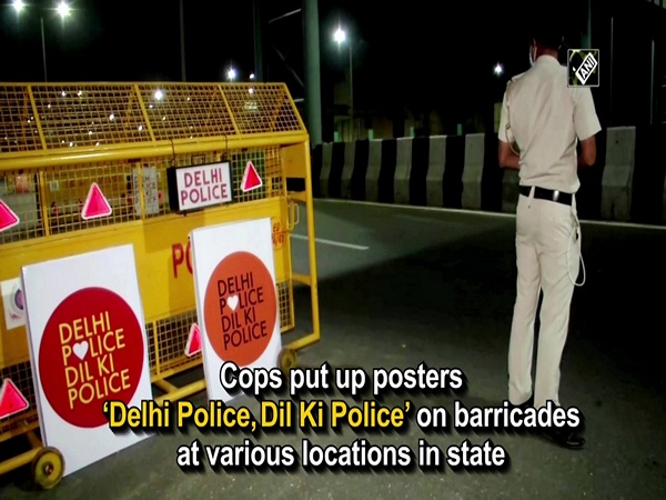 Cops put up posters ‘Delhi Police, Dil Ki Police’ on barricades at various locations in state