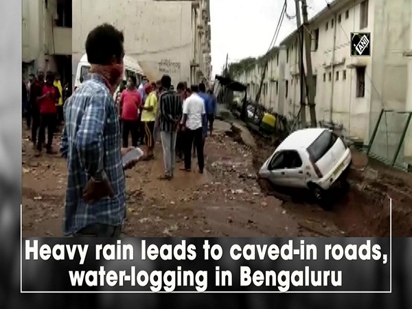 Heavy rain leads to caved-in roads, water-logging in Bengaluru