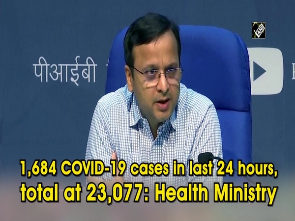 1,684 COVID-19 cases in last 24 hours, total at 23,077: Health Ministry