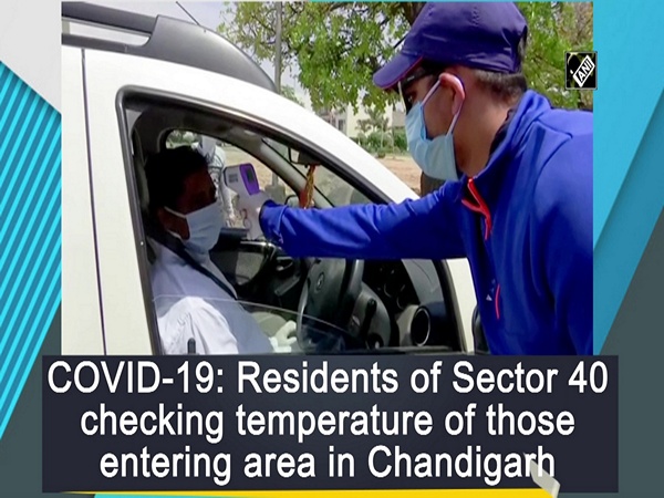 COVID-19: Residents of Sector 40 checking temperature of those entering area in Chandigarh
