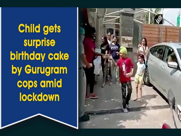 Child gets surprise birthday cake by Gurugram cops amid lockdown