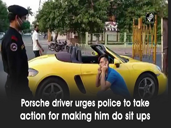 Porsche driver urges police to take action for making him do sit ups