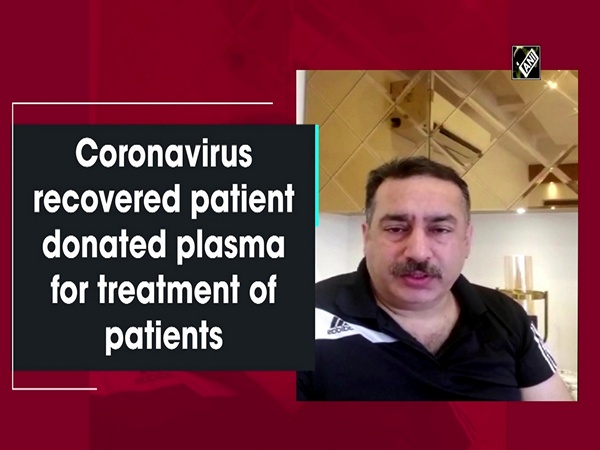 Coronavirus recovered patient donated plasma for treatment of patients