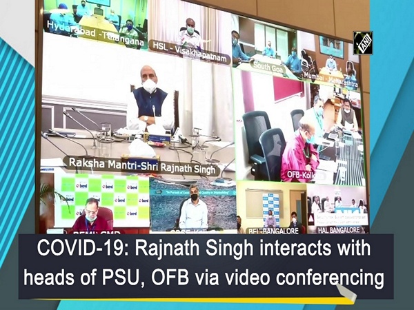 COVID-19: Rajnath Singh interacts with heads of PSU, OFB via video conferencing