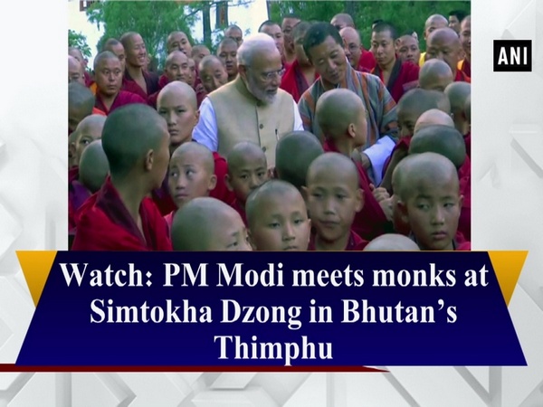 Watch: PM Modi meets monks at Simtokha Dzong in Bhutan’s Thimphu
