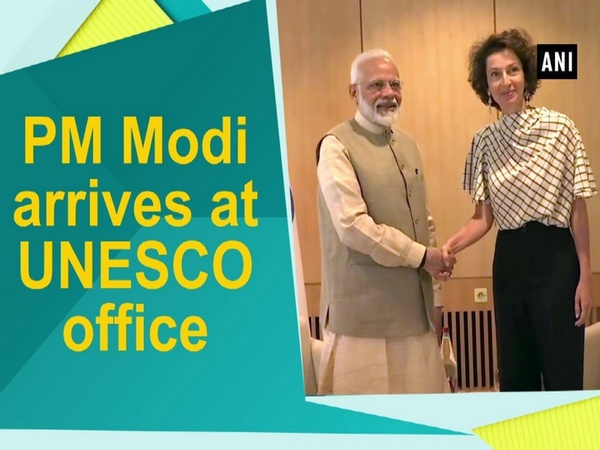 PM Modi arrives at UNESCO office