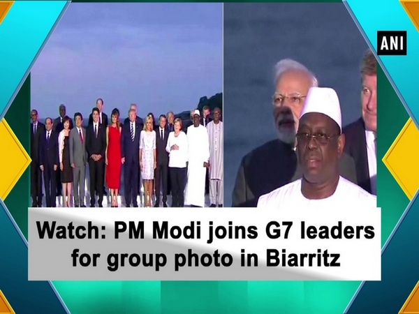 Watch: PM Modi joins G7 leaders for group photo in Biarritz