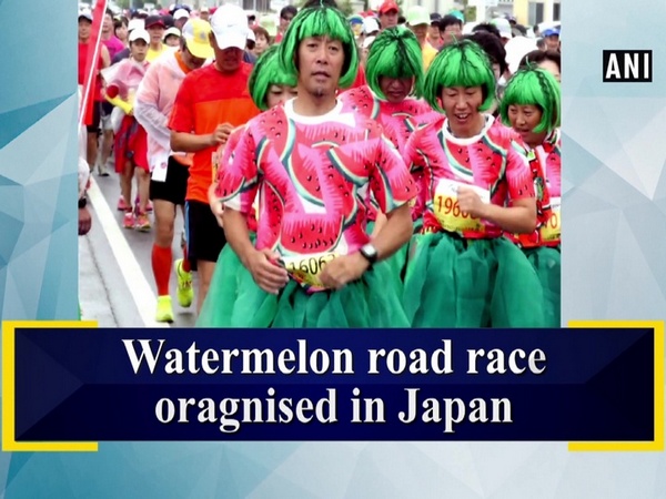 Watermelon road race oragnised in Japan