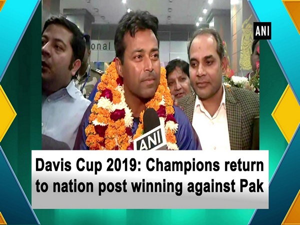 Davis Cup 2019: Champions return to nation post winning against Pak