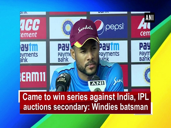 Came to win series against India, IPL auctions secondary: Windies batsman