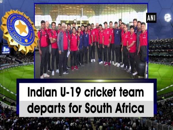 Indian U-19 cricket team departs for South Africa