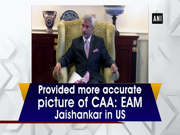 Provided more accurate picture of CAA: EAM Jaishankar in US