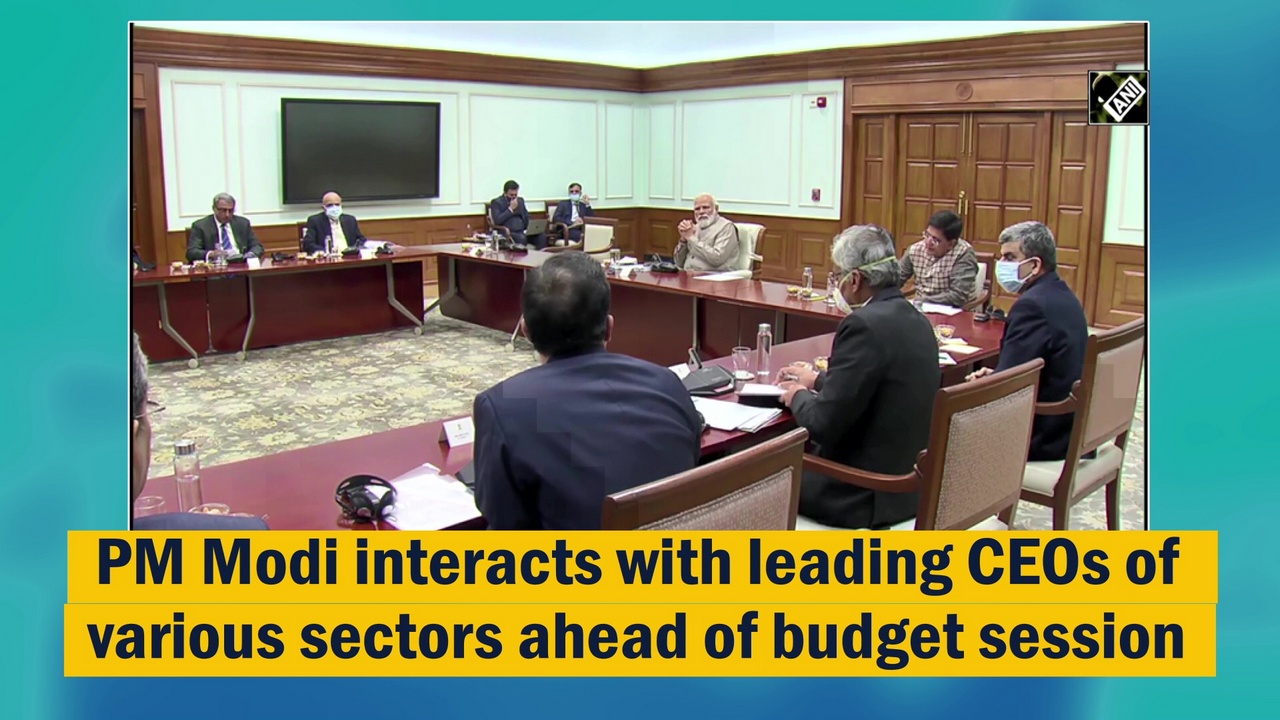 PM Modi interacts with leading CEOs of various sectors ahead of budget session