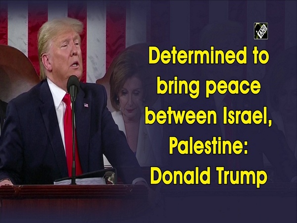 Determined to bring peace between Israel, Palestine: Donald Trump