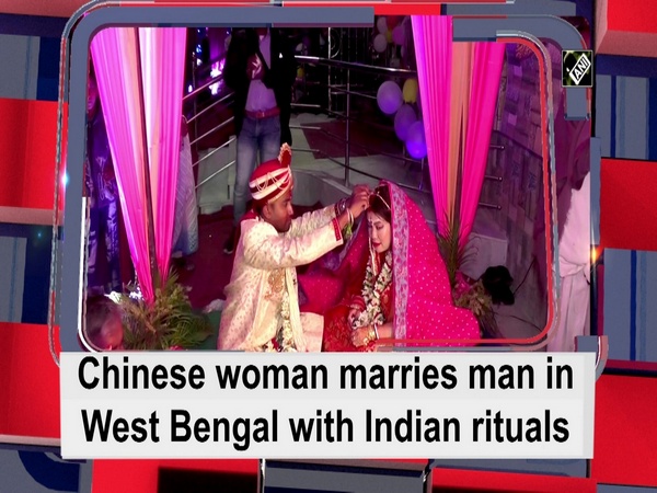 Chinese woman marries man in West Bengal with Indian rituals