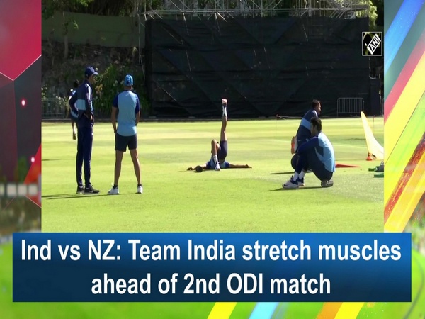 Ind vs NZ: Team India stretch muscles ahead of 2nd ODI match