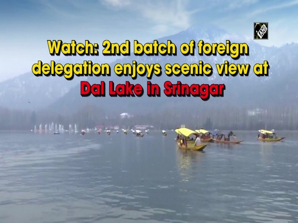 Watch: 2nd batch of foreign delegation enjoys scenic view at Dal Lake in Srinagar