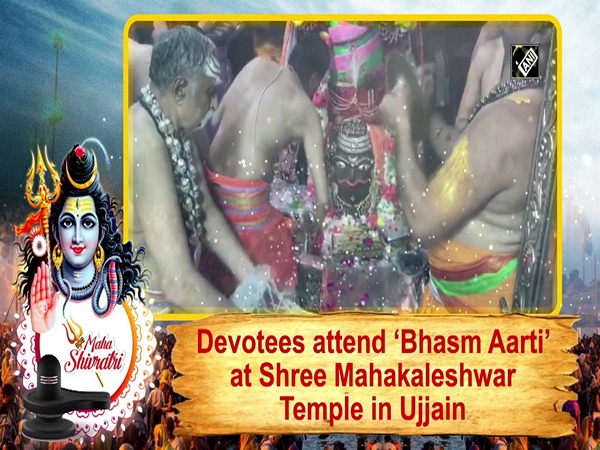 Devotees attend ‘Bhasm Aarti’ at Shree Mahakaleshwar Temple in Ujjain