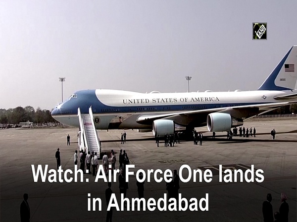 Watch: Air Force One lands in Ahmedabad