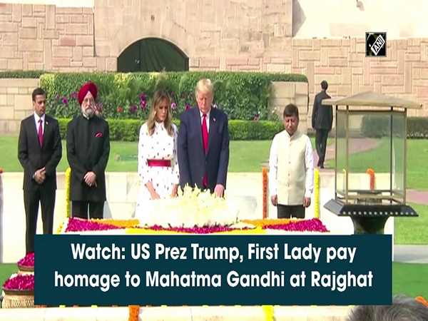 Watch: US Prez Trump, First Lady pay homage to Mahatma Gandhi at Rajghat