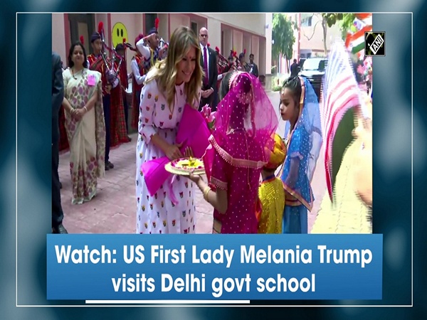 Watch: US First Lady Melania Trump visits Delhi govt school