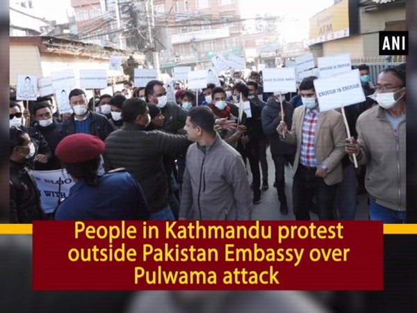 People in Kathmandu protest outside Pakistan Embassy over Pulwama attack