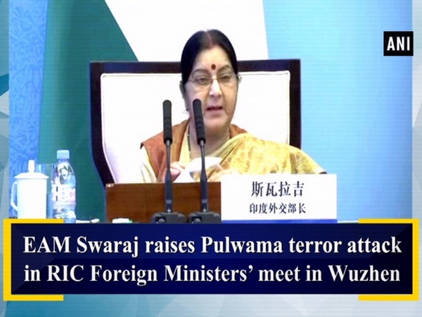 EAM Swaraj raises Pulwama terror attack in RIC Foreign Ministers’ meet in Wuzhen