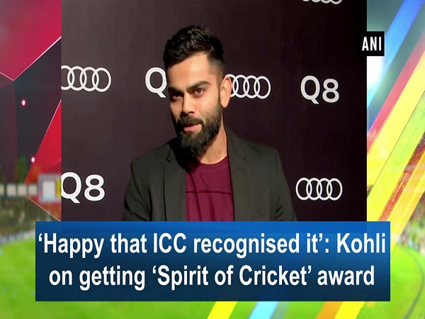 ‘Happy that ICC recognised it’: Kohli on getting ‘Spirit of Cricket’ award