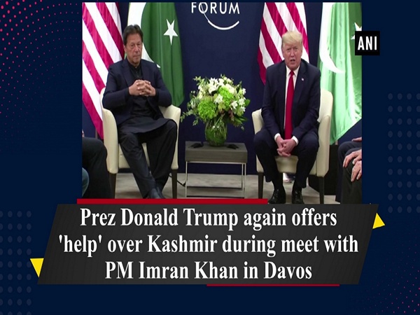 Prez Donald Trump again offers 'help' over Kashmir during meet with PM Imran Khan in Davos