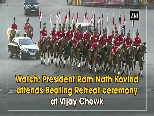 Watch: President Ram Nath Kovind attends Beating Retreat ceremony at Vijay Chowk