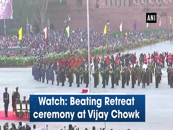 Watch: Beating Retreat ceremony at Vijay Chowk