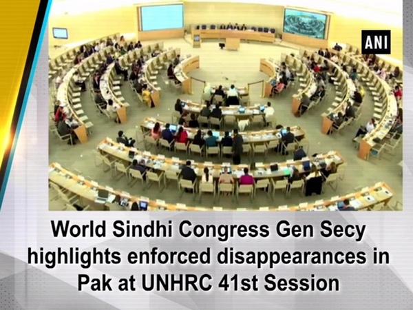 World Sindhi Congress Gen Secy highlights enforced disappearances in Pak at UNHRC 41st Session