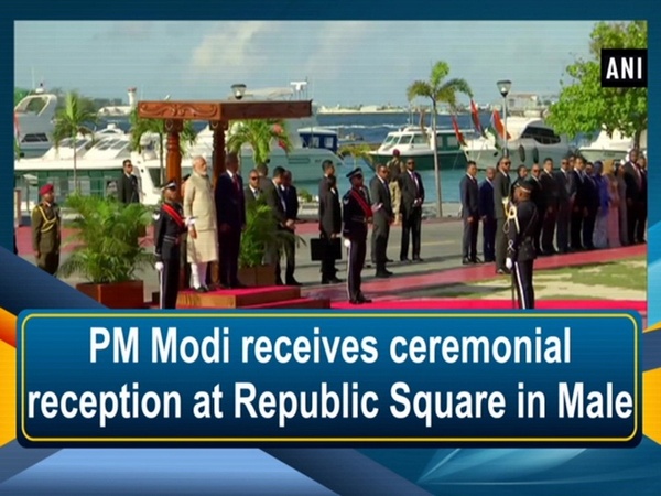PM Modi receives ceremonial reception at Republic Square in Male