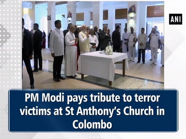 PM Modi pays tribute to terror victims at St Anthony’s Church in Colombo