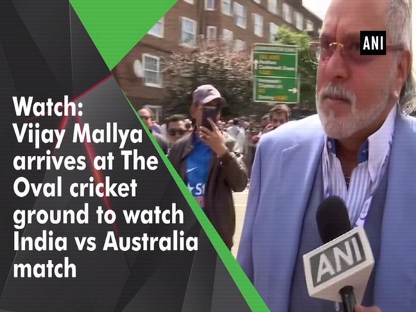 Watch: Vijay Mallya arrives at The Oval cricket ground to watch India vs Australia match