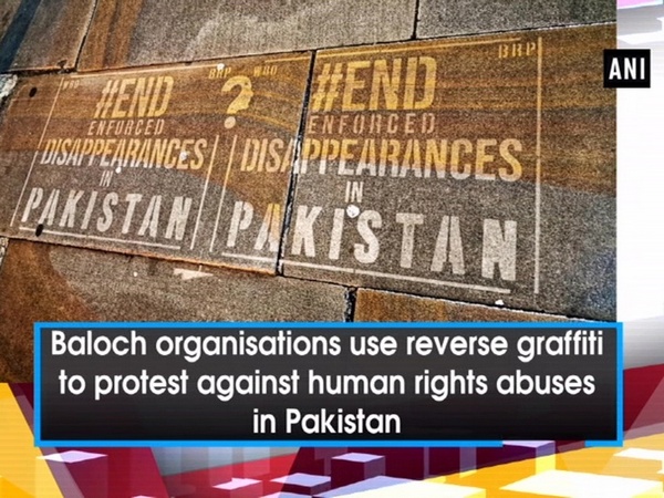 Baloch organisations use reverse graffiti to protest against human rights abuses in Pakistan