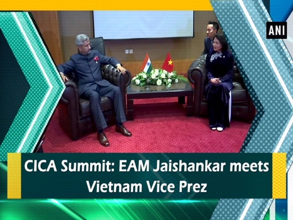 CICA Summit: EAM Jaishankar meets Vietnam Vice Prez