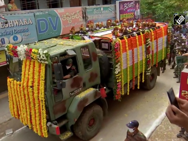 Watch: Funeral procession of Colonel Santosh Babu taken out