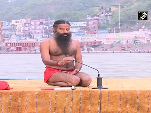 Baba Ramdev conducts 'Yoga Protocol Rehearsal' at Har Ki Pauri ahead of International Yoga Day