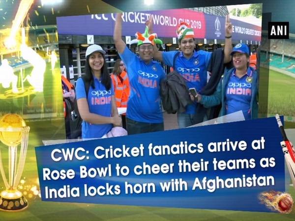 CWC: Cricket fanatics arrive at Rose Bowl to cheer their teams as India locks horn with Afghanistan